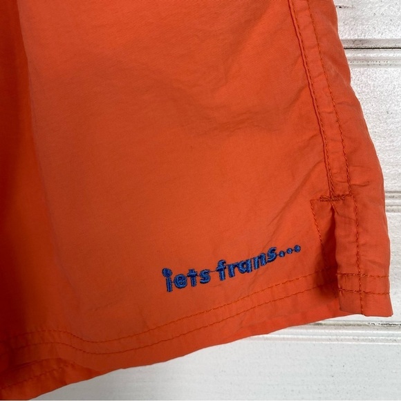 IETS FRANS Men’s Nylon Runner Shorts Orange Size L - Picture 2 of 6